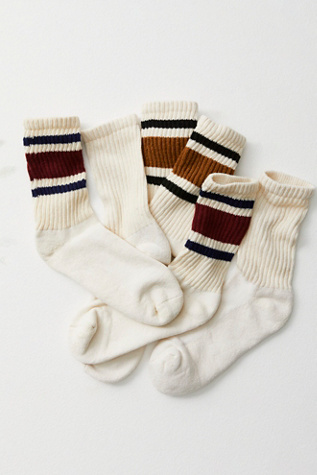 Classic Retro Sock Pack by American Trench at Free People in Staple Combo