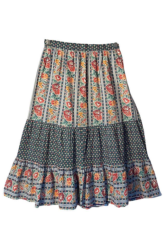 Well Worn Art Vintage 1970s Flounce Skirt | Free People