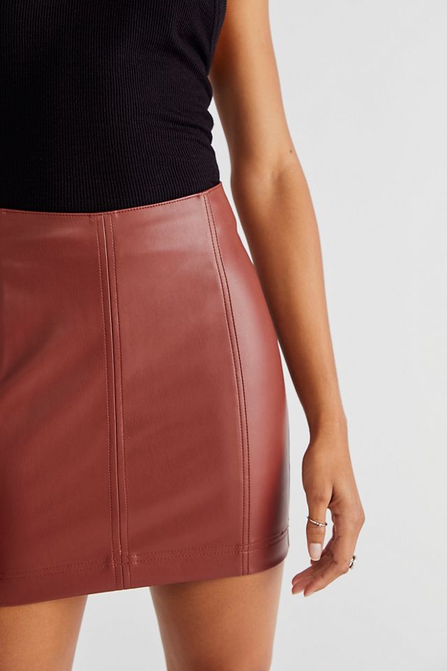 Modern Femme Vegan Leather Skirt #2