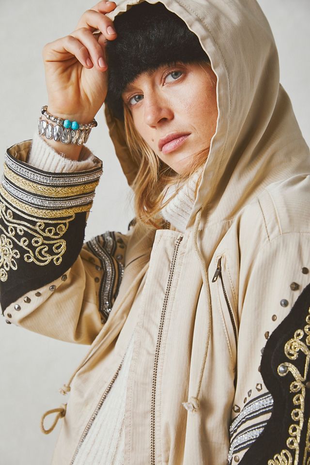 We The Free Embellished Military Jacket #2