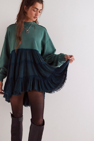 We The Free Pixie Sweatshirt at Free People in Rainforest, Size: XS