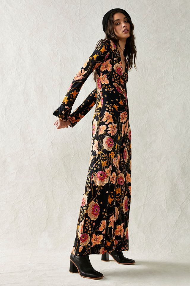 Free people store floral jumpsuit