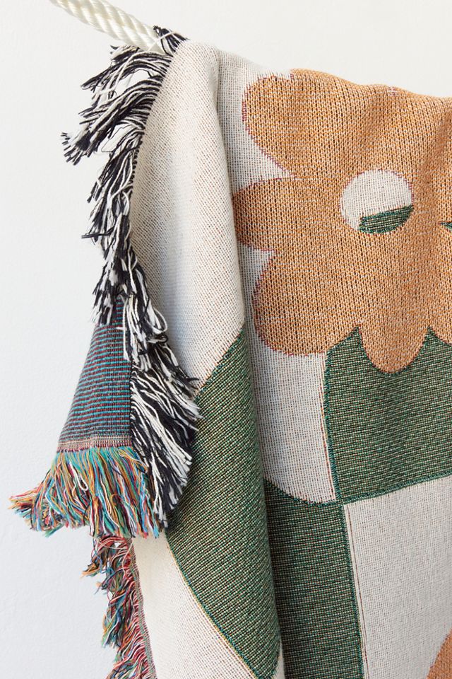 WASI Checkered Flower Blanket #1