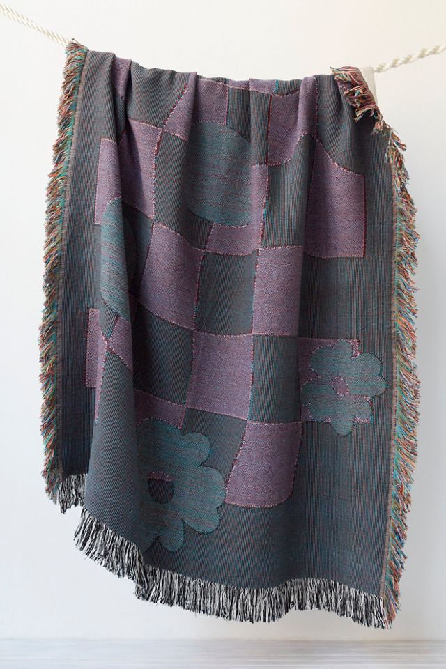 WASI Checkered Flower Blanket #2