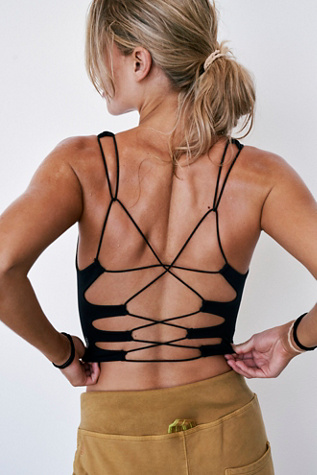 She's Got Rhythm Crop Tank Top by FP Movement at Free People in Black, Size: XL
