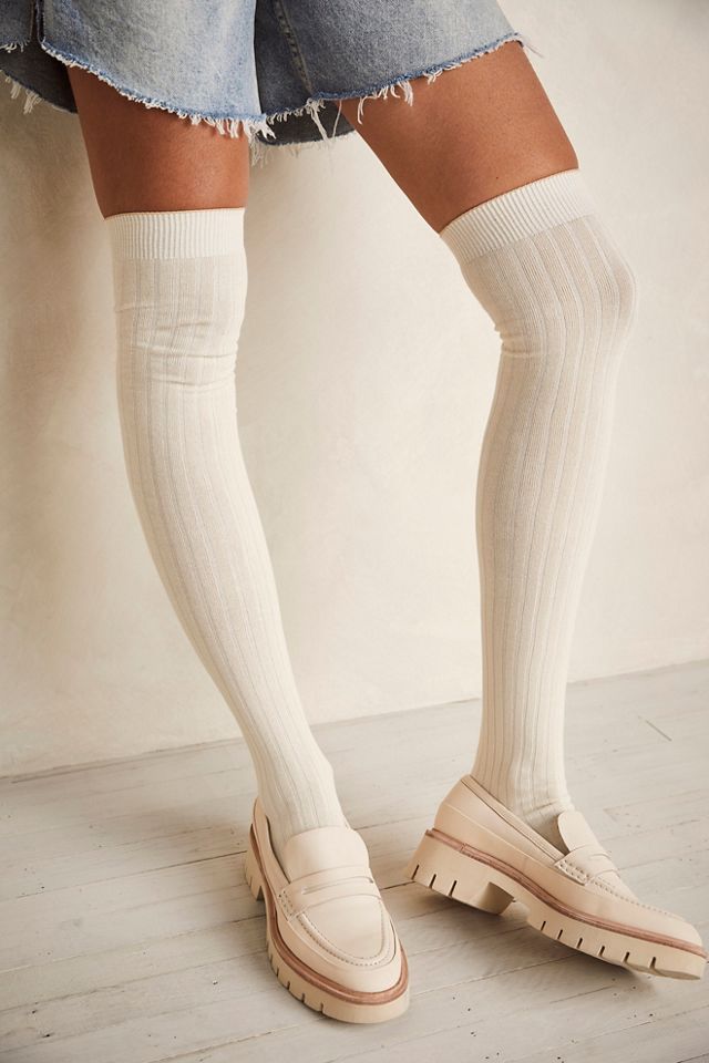 free people over the knee socks