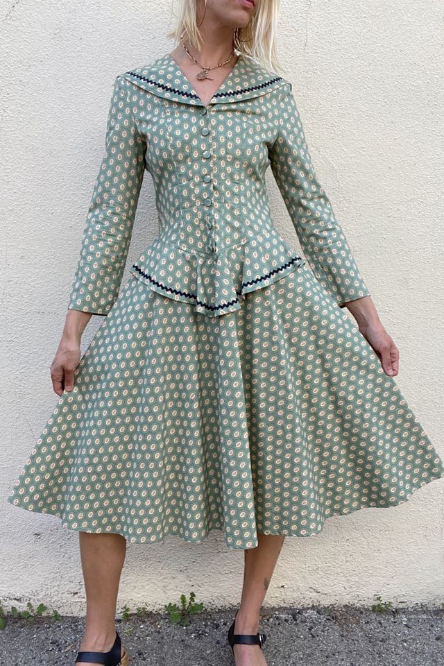 Batsheva Green Prairie Dress Selected by The Curatorial Dept. Free People