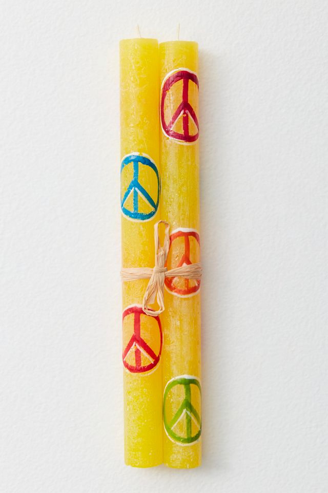 Hippie Painted Candle Set #1