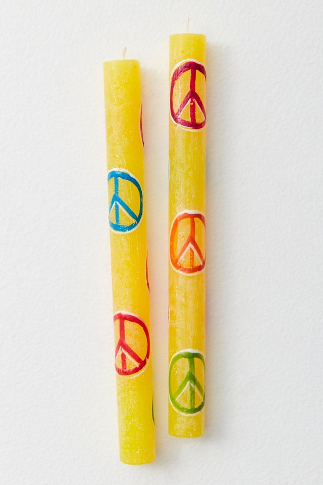 Hippie Painted Candle Set #2