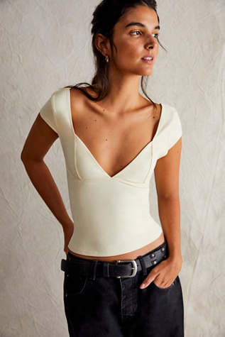 Caraco corset duo par Intimately en Ivoire, pour femme chez Free People