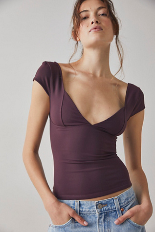 Duo Corset Cami by Intimately at Free People in Vintage Grape, Size: XS