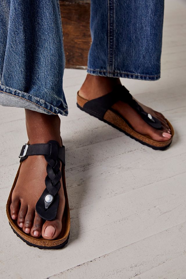 Braided birkenstock hot sale