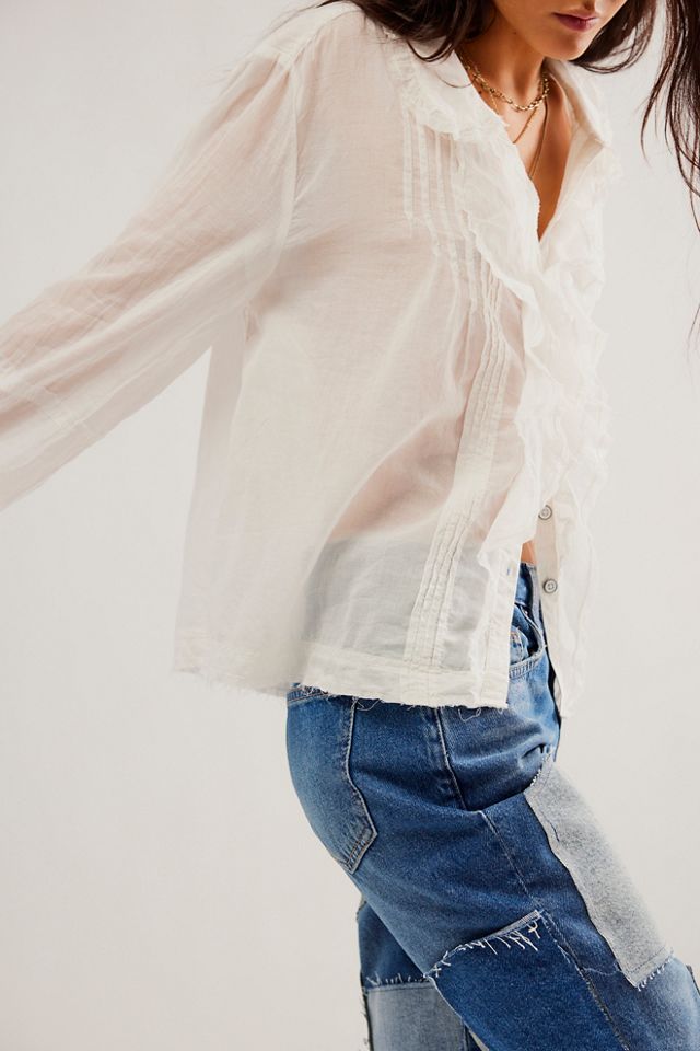 We The Free Savannah Ruffle Buttondown #3
