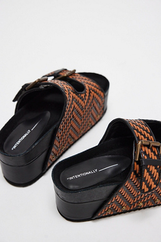 Женские сандалии Intentionally Blank Rule Breaker Flatform, цвет: Синий — фото 3