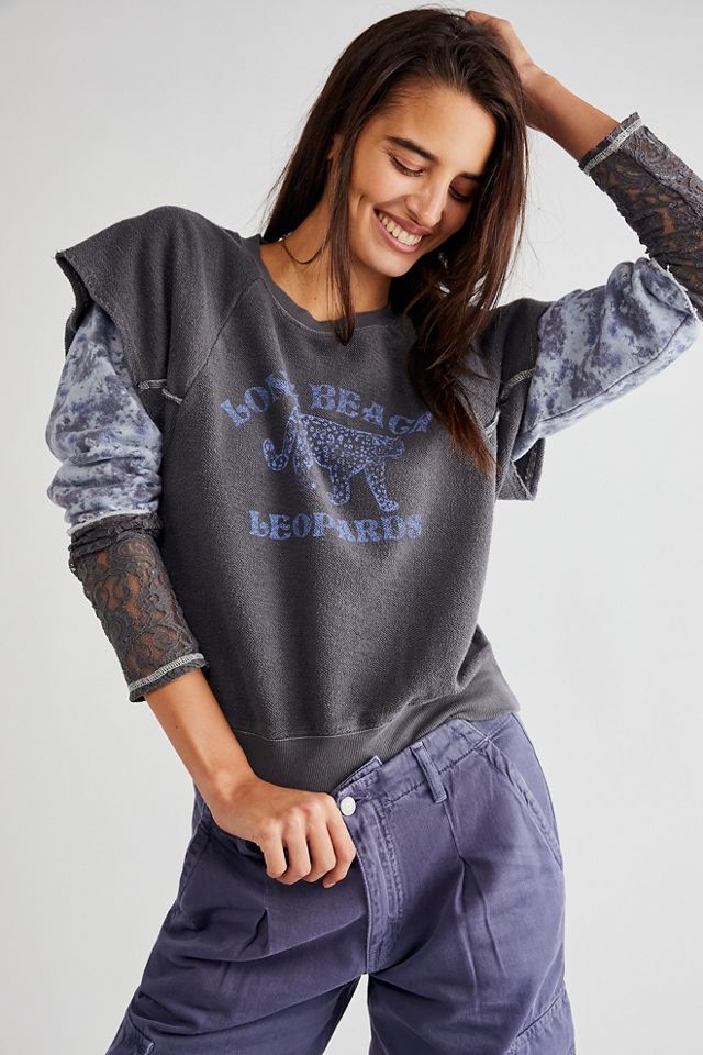 Pull Free People Taille S En Bleu - Occasion Très Bon état, Manches Longues