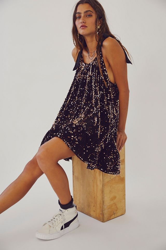 Free people sequin sales mini dress