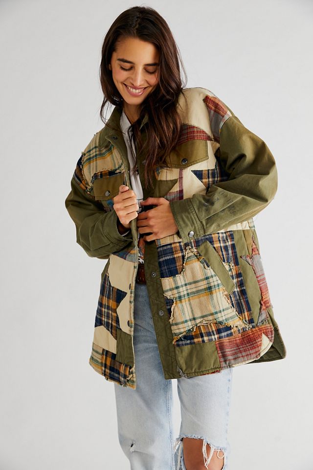 Free people plaid on sale jacket