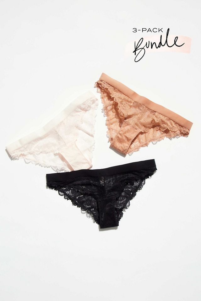 Everyday Lace Bikini Undies by Intimately at Free People - ShopStyle Panties