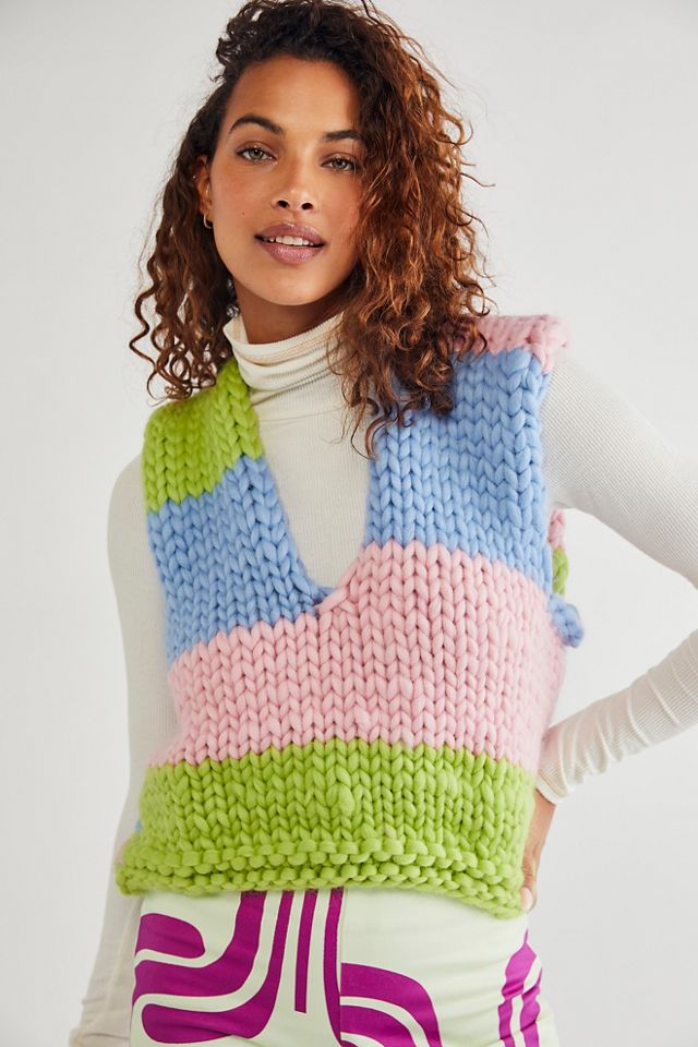 Venus Chunky Knit Vest Free People