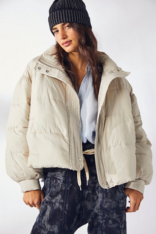 free people cropped puffer