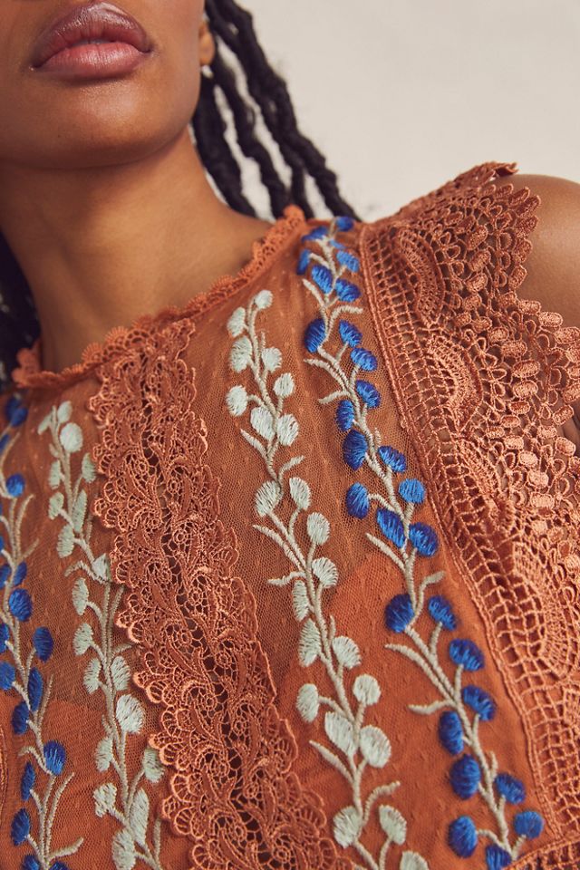 Bisoux Dotted Mesh Crop #2