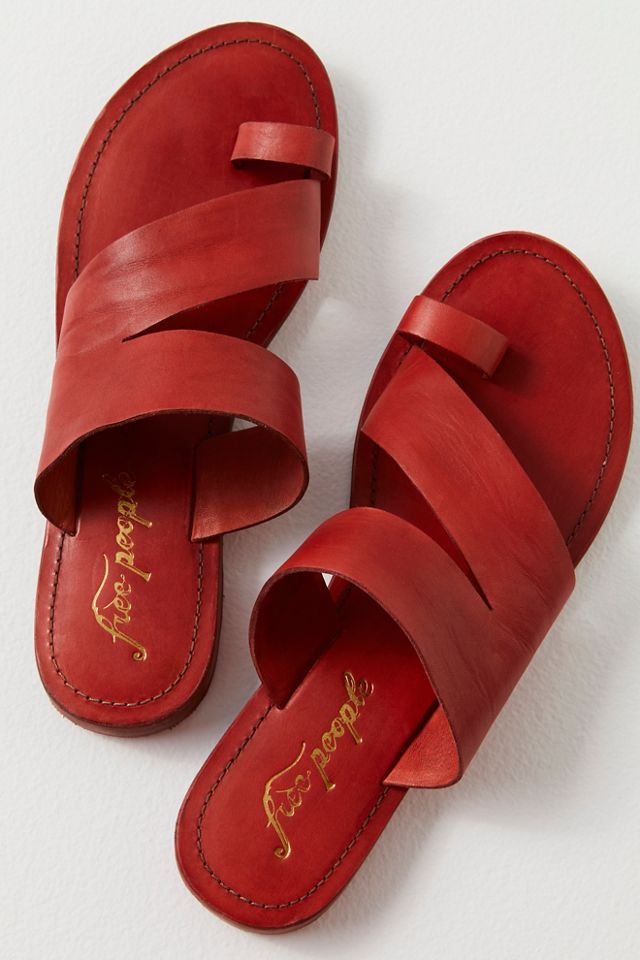 Free people store red sandals