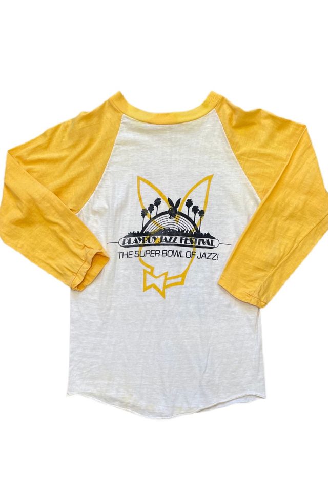 Vintage 1982 Playboy Jazz Fest raglan T Shirt selected by Villains Vintage Free People