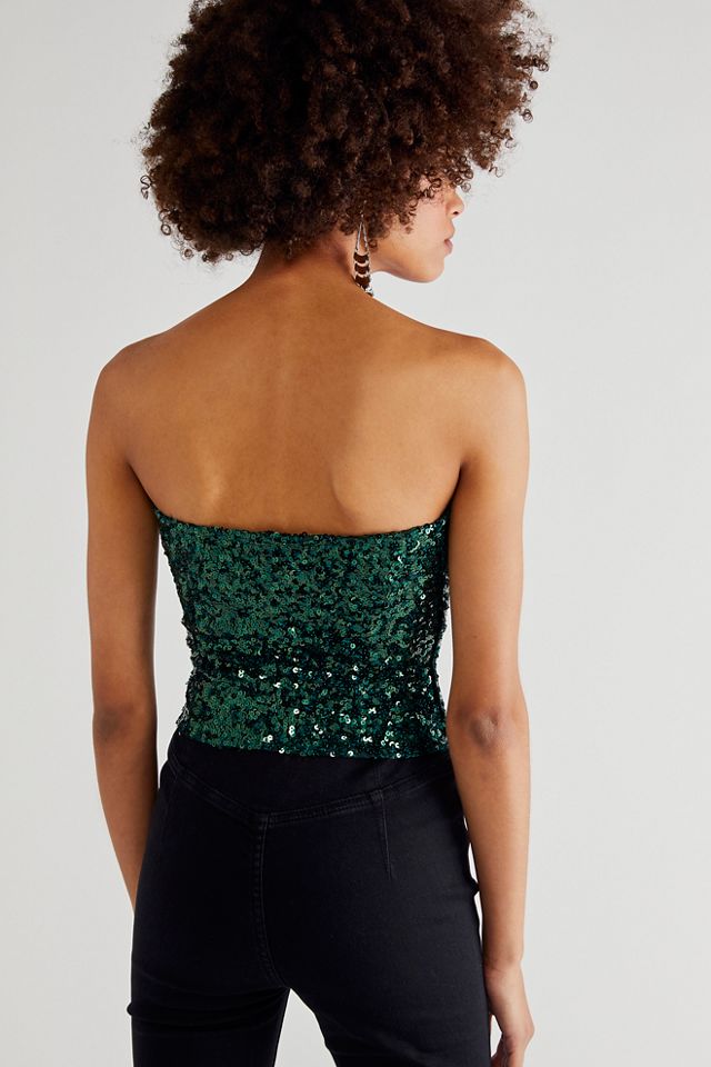 Free People Sequin Tube Top. 3