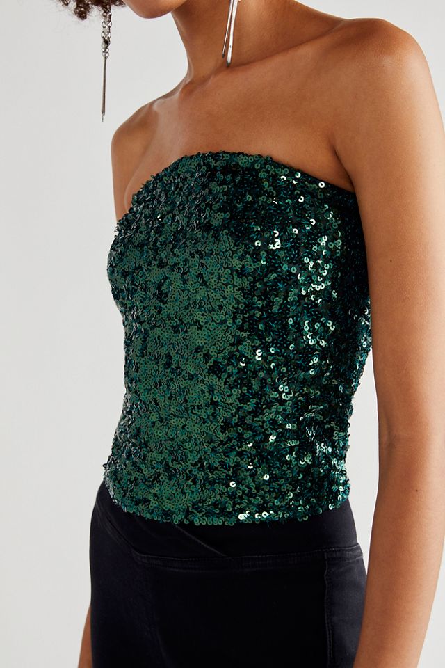 Free People Sequin Tube Top. 4