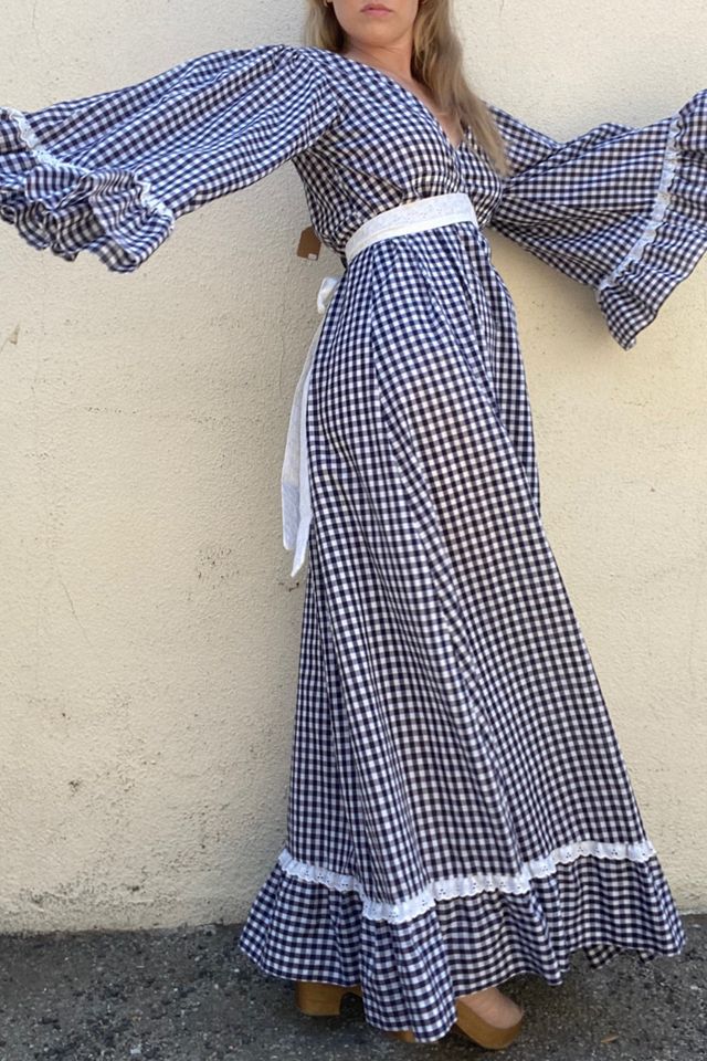 Vintage Gingham Maxi Dress Selected by The Curatorial Dept. #1