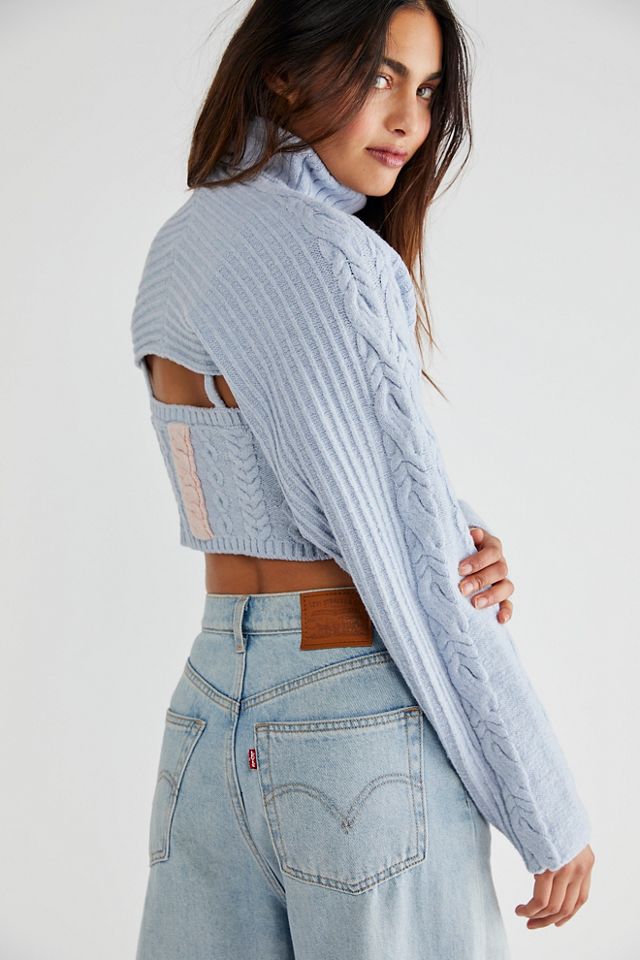 Pull col roulé superposé Paige #1