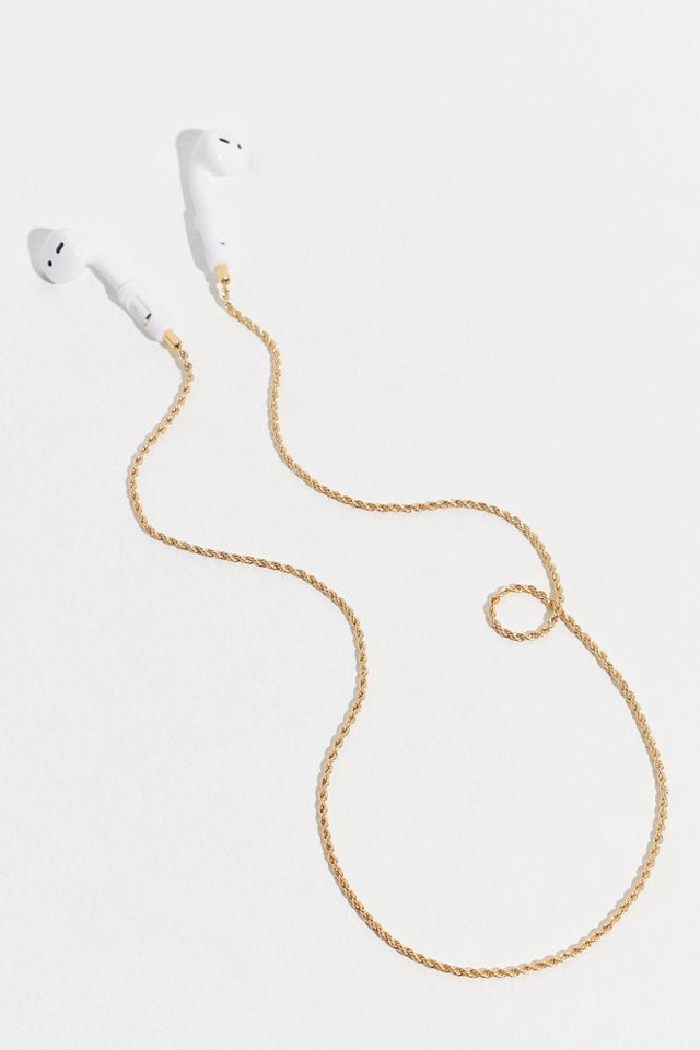 Tapper 18k Gold Plated AirPod Rope Chain Free People UK