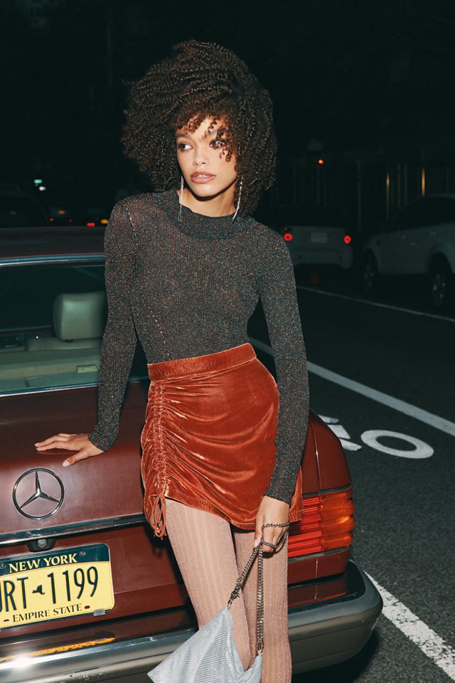 Vivienne Velvet Mini Skirt