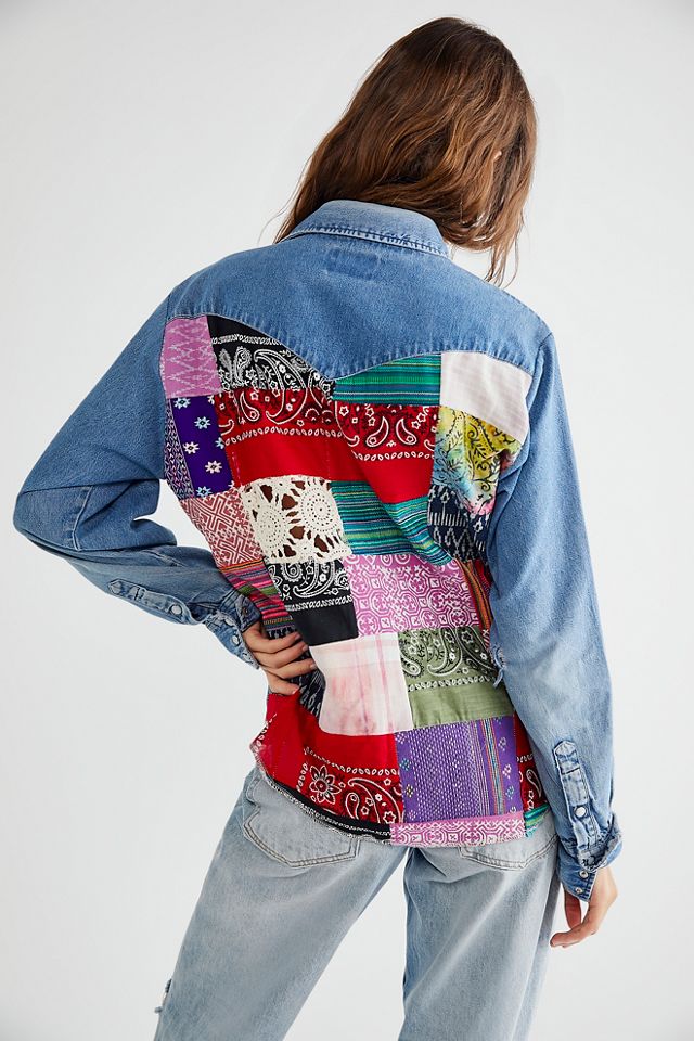 Patchwork Western Shirt #1