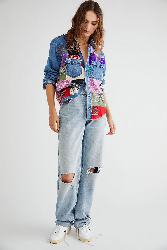 Patchwork Western Shirt #2