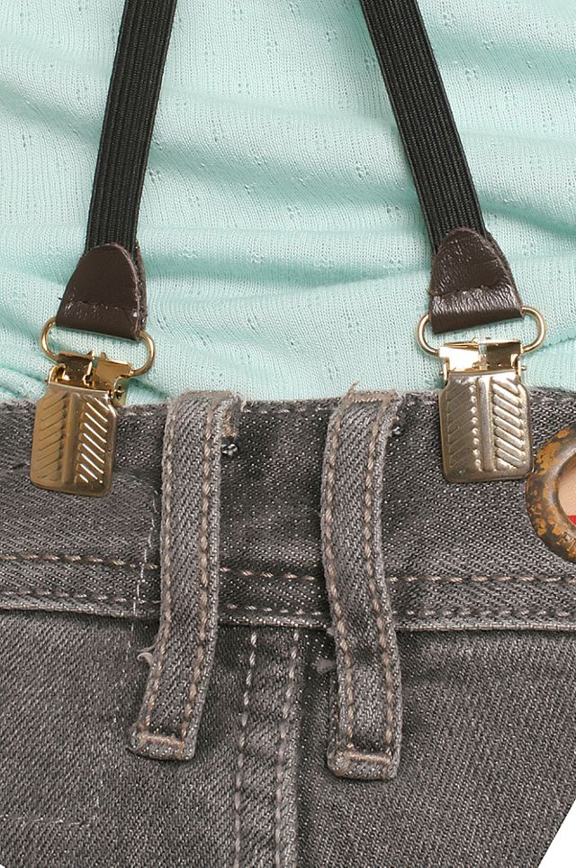 Skinny Leather Suspenders #3