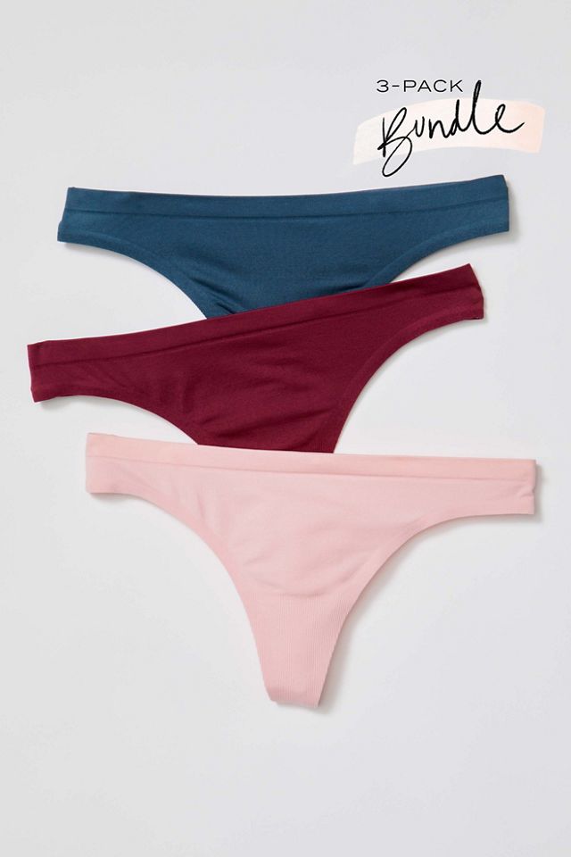 7-Pack No-Show Thong Panties