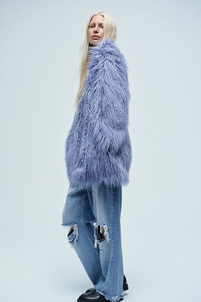 Free people faux fur vest hotsell