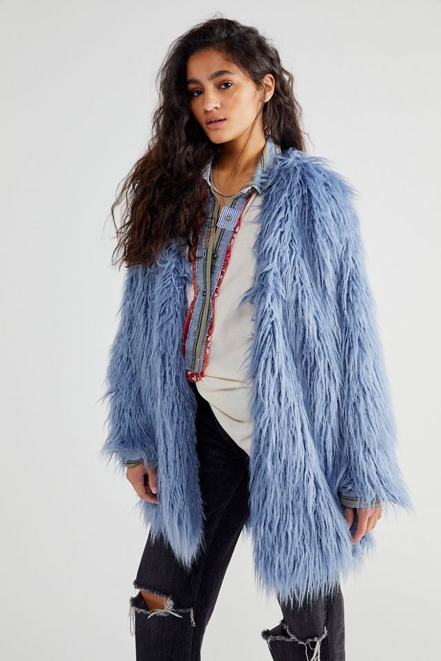 Kate faux fur on sale coat free people