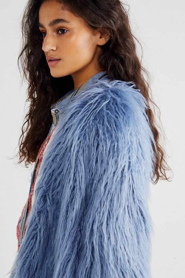 Free people hot sale furry jacket