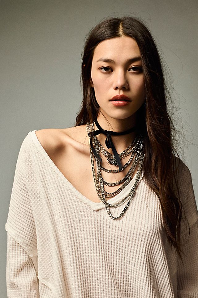 The Pistols Stacked Chain Choker | Free People