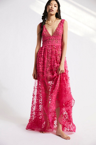 Bronx Banco Megan Fuchsia Maxi Dress Free People