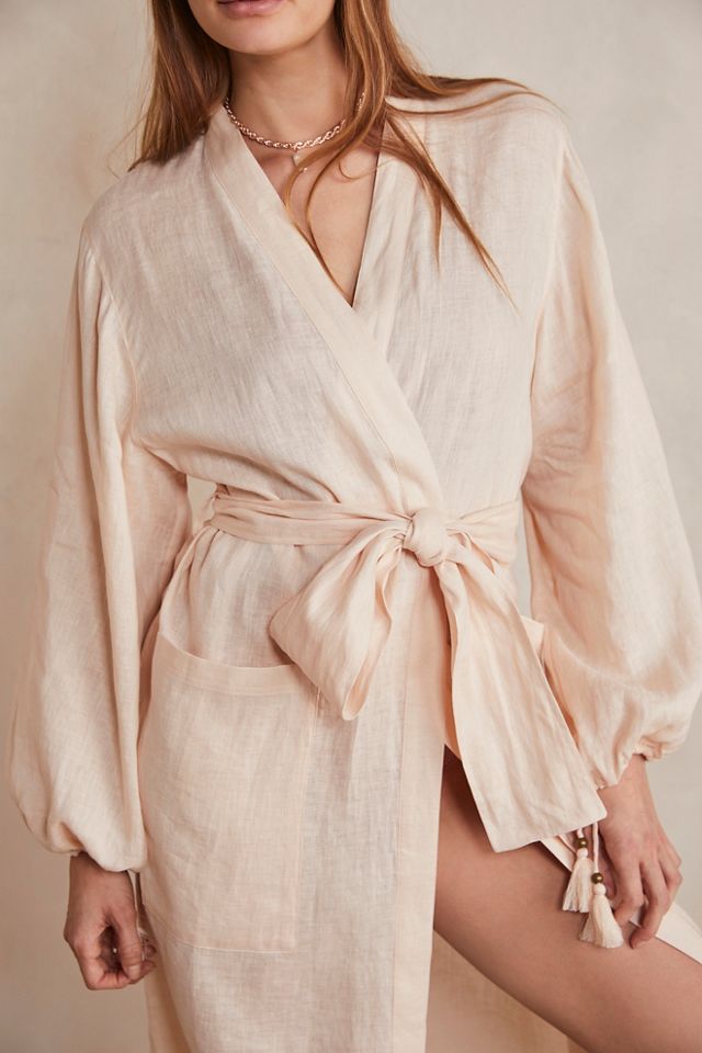 chinese dress ladies Amalfi Linen Robe