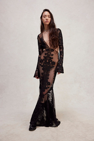 For Love & Lemons Temecula Cut Out Maxi Dress