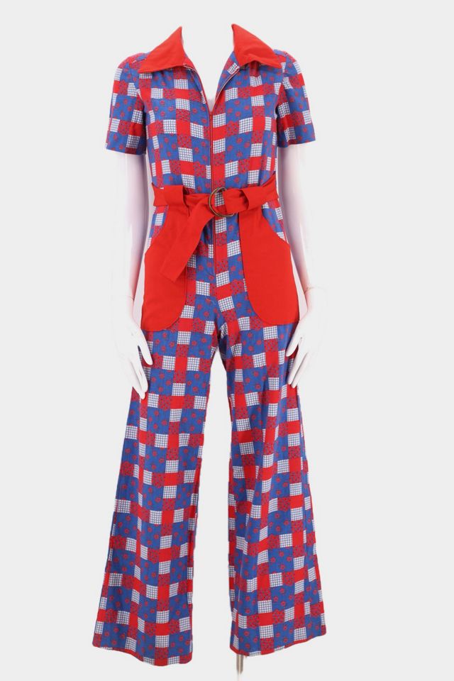 Selling Free people gingham plaid jumpsuit size small