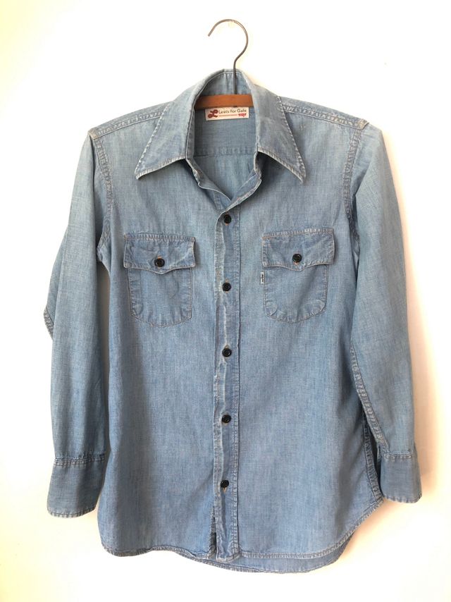 Vintage 1970s Levis for Gals Chambray Shirt Selected by 
