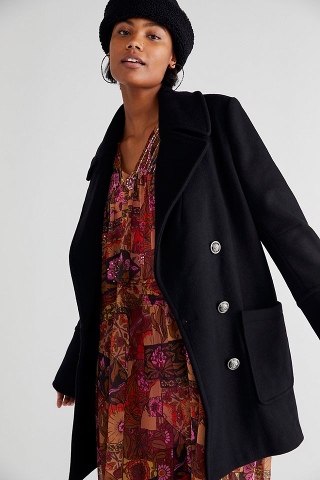 Naiomi Wool Peacoat | Free People UK