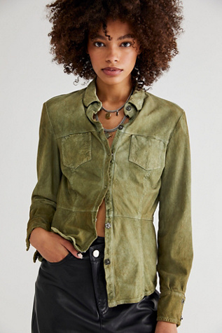 suede shirt womens