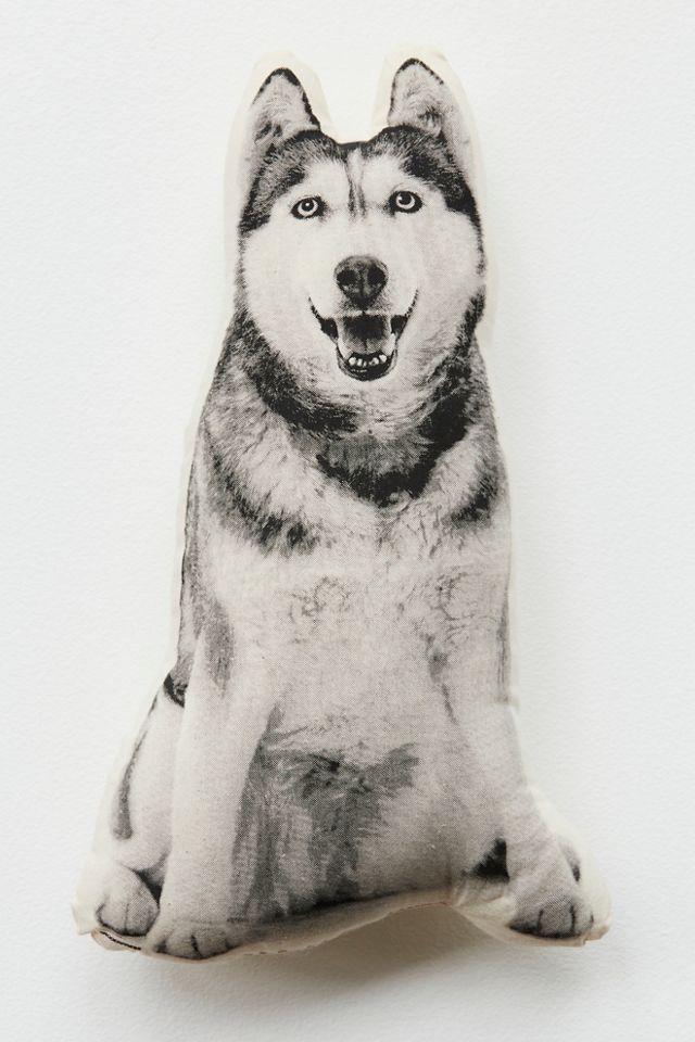 Silkscreen Siberian Husky Pillow #1