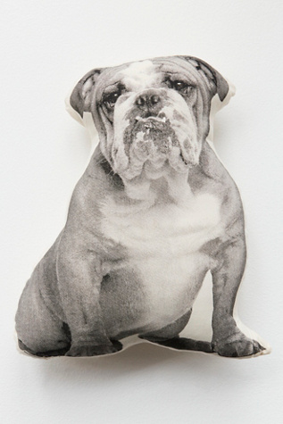 Silkscreen Bulldog Pillow